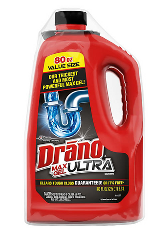 Drano Max Ultra Gel Drain Opener, 2 pk., 160 fl. oz.