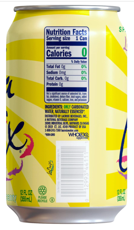 Lacroix Sparkling Water, Limoncello, 12 Fl Oz (Pack of 8)