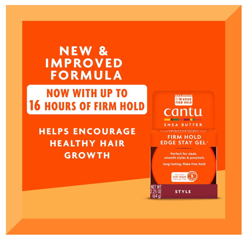 Extra Hold Edge Stay Gel with Shea Butter, 2.25 Oz