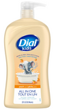 Kids 3-In-1 Body+Hair+Bubble Bath, Peach Scent, 32 Fl Oz