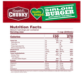Chunky Healthy Request Sirloin Burger with Country Vegetables Beef Soup, 18.8 Oz Can