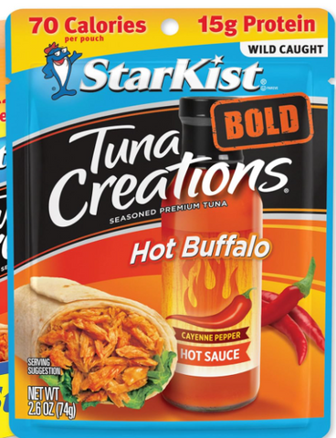 Tuna Creations BOLD Hot Buffalo Style, Single Serve Pouch, 2.6 Oz