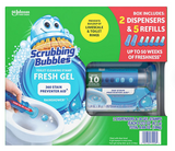 Scrubbing Bubbles Toilet Gel Stamp, Rainshower 2 dispensers + 30 gel stamps
