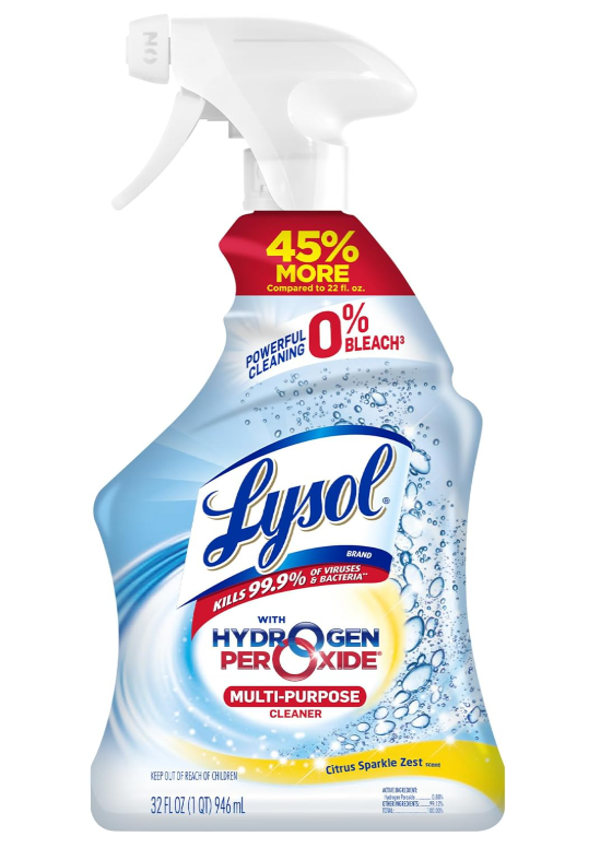 Cleaner Hydrogen Peroxide Multi-Purpose Cleaner Spray, Citrus, 32 Fluid Ounce