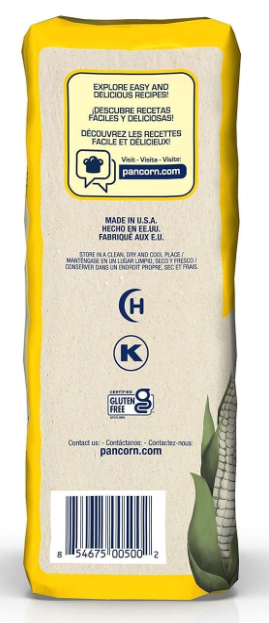 White Corn Meal – Pre-Cooked Gluten Free and Kosher Flour for Arepas (5 Lb/Pack of 1)