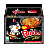 Samyang Spicy Chicken Ramen Roasted Noodles, Buldak Artificial Spicy Chicken Flavor 4.94 Oz (5 Packs) Original