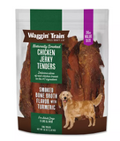 Waggin Train Chicken Jerky Tenders with Bone Broth & Turmeric, High Protein Dog Treats, 36 oz.