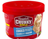 Campbell’S Chunky Soup, Loaded Potato Seasoned with Bacon, 15.25 Oz Microwavable Bowl