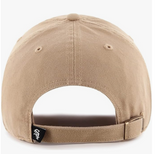Khaki Primary Logo Clean Up Adjustable Strap Baseball Dad Hat Cap, Adult One Size Fits All