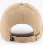 Khaki Primary Logo Clean Up Adjustable Strap Baseball Dad Hat Cap, Adult One Size Fits All