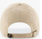 Khaki Primary Logo Clean Up Adjustable Strap Baseball Dad Hat Cap, Adult One Size Fits All