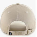 Khaki Primary Logo Clean Up Adjustable Strap Baseball Dad Hat Cap, Adult One Size Fits All