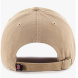 Khaki Primary Logo Clean Up Adjustable Strap Baseball Dad Hat Cap, Adult One Size Fits All