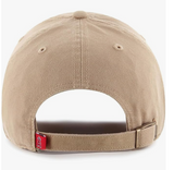 Khaki Primary Logo Clean Up Adjustable Strap Baseball Dad Hat Cap, Adult One Size Fits All