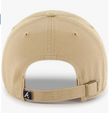 Khaki Primary Logo Clean Up Adjustable Strap Baseball Dad Hat Cap, Adult One Size Fits All