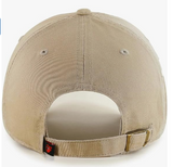 Khaki Primary Logo Clean Up Adjustable Strap Baseball Dad Hat Cap, Adult One Size Fits All