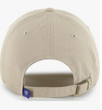 Khaki Primary Logo Clean Up Adjustable Strap Baseball Dad Hat Cap, Adult One Size Fits All