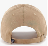 Khaki Primary Logo Clean Up Adjustable Strap Baseball Dad Hat Cap, Adult One Size Fits All