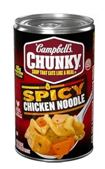 Chunky Soup, Spicy Chicken Noodle Soup, 18.6 Oz Can