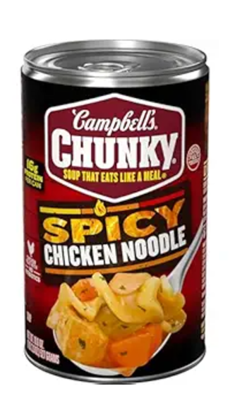 Chunky Soup, Spicy Chicken Noodle Soup, 18.6 Oz Can