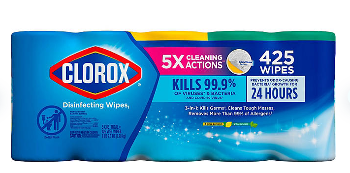 Clorox Disinfecting Cleaning Wipes, Variety Pack, 5 ct., 425 wipes