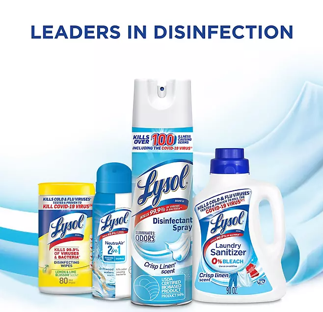 Lysol Disinfectant Spray, Crisp Linen 19 oz., 3 pk.