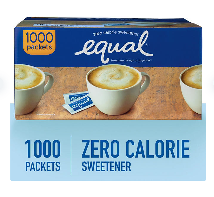 Equal Zero Calorie Sweetener Packets, 1,000 Ct.