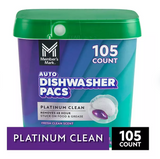 Member's Mark Platinum Clean Automatic Dishwasher Pacs, Fresh Clean, 105 ct.