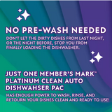 Member's Mark Platinum Clean Automatic Dishwasher Pacs, Fresh Clean, 105 ct.