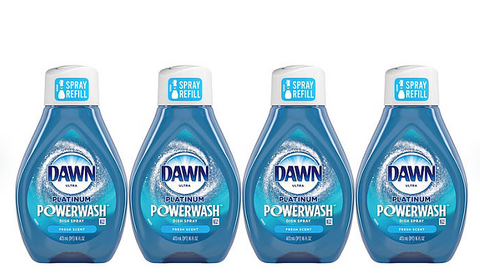 Dawn Platinum Powerwash Dish Soap Spray, Fresh Scent, 4 refills, 64 fl. oz.