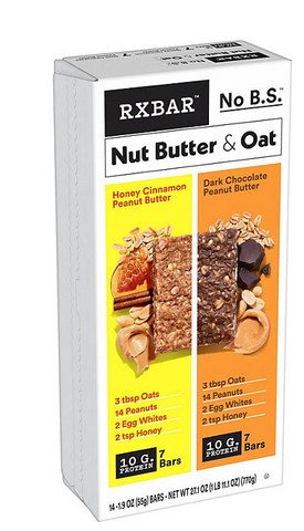 RXBAR Nut Butter & Oat Bar Variety Pack, 1.9 Oz. 14 Ct.