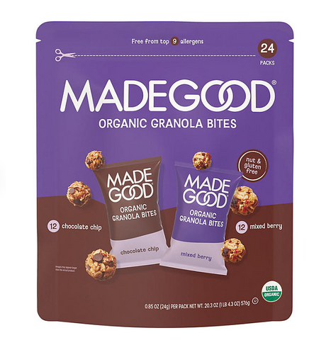 Madegood Mixed Berry & Chocolate Chip Granola Minis, 24 Pk.