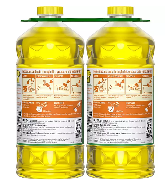 Pine-Sol Multi-Surface Cleaner, Lemon Scent, 2 ct., 120 fl. oz.