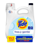 Tide Free & Gentle Liquid Laundry Detergent, 152 loads, 170 fl. oz.
