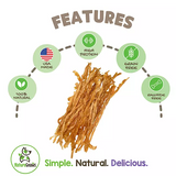 Nature Gnaws, USA Turkey Tendons Natural Dog Chews, 12 oz.