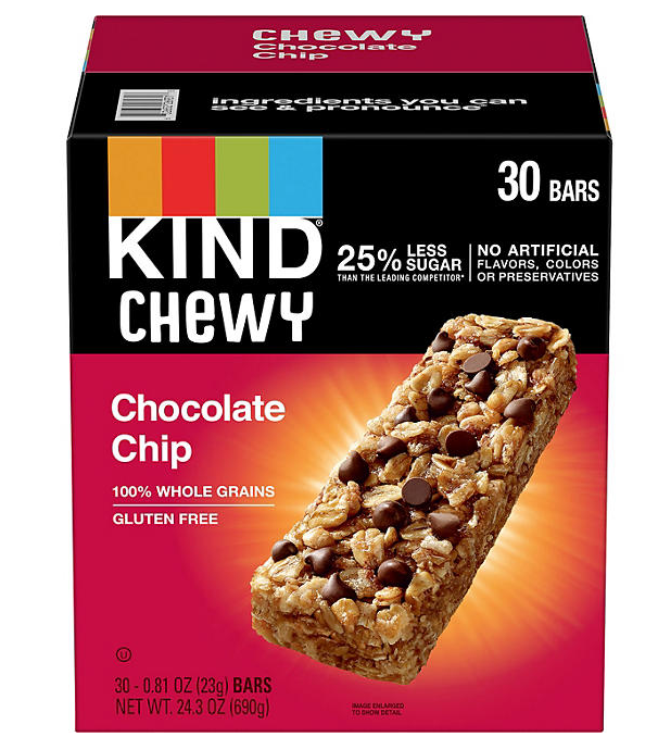 KIND Kids Chewy Chocolate Chip Granola Bars 30 Ct.