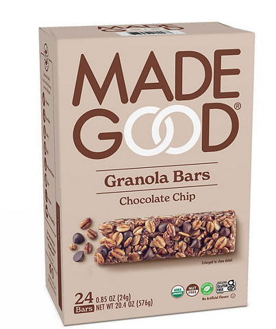 Madegood Chocolate Chip Bars, 0.85 Oz., 24 Pk.