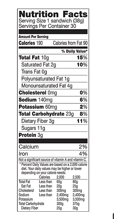 Nature Valley Biscuit Sandwich with Almond Butter, 30 Ct.
