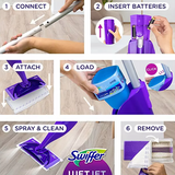 Swiffer WetJet Refill Pack, Lavender, 32 Pads + 2 Refills