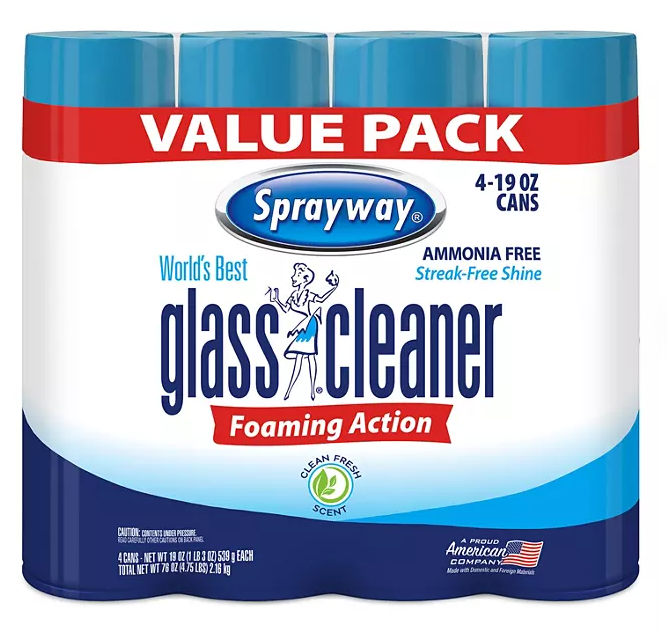 Sprayway Glass Cleaner, 19 oz., Choose Pack Size