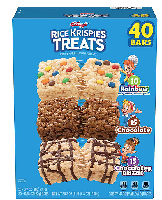 Rice Krispies Treats Squares, Variety Pack, 40 Ct.