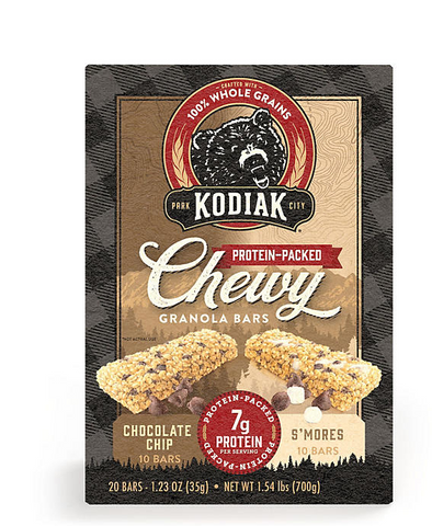 Kodiak Chewy Granola Bars, Variety Pack, 20 Ct.