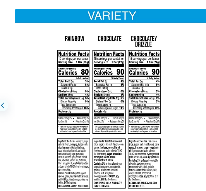 Rice Krispies Treats Variety Pack, 40 Ct.