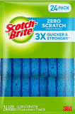 Scotch-Brite Zero Scratch Scrub Sponges, Individually Wrapped 24 ct.