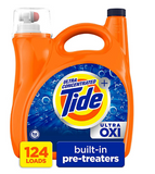 Tide Ultra Oxi Liquid Laundry Detergent, Fresh, 124 loads, 159 fl. oz.