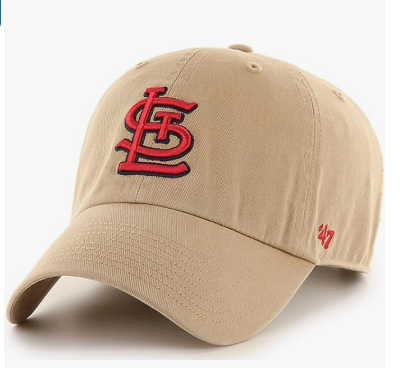 Khaki Primary Logo Clean Up Adjustable Strap Baseball Dad Hat Cap, Adult One Size Fits All