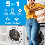 Bounce Pet Hair & Lint Guard Mega Dryer Sheets, Fresh Scent, 210 ct.