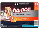 Bounce Pet Hair & Lint Guard Mega Dryer Sheets, Fresh Scent, 210 ct.