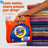 Tide Ultra Oxi Liquid Laundry Detergent, Fresh, 124 loads, 159 fl. oz.