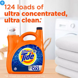 Tide Ultra Oxi Liquid Laundry Detergent, Fresh, 124 loads, 159 fl. oz.